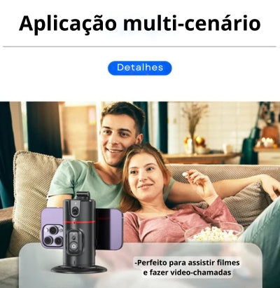 Gimbal Vision Pro – Estabilizador com Rastreamento Automático e Controle Remoto