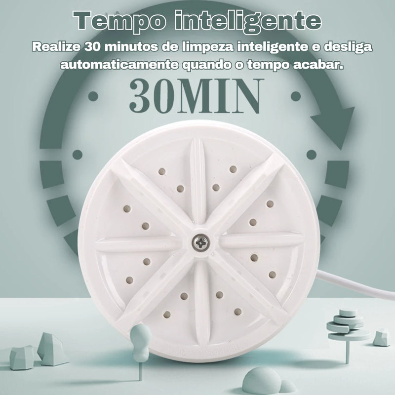 Mini Máquina de Lavar Portátil – A Revolução para Lavar Roupas em Ambientes Pequenos!